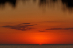 Sunset photo with smooth transition in colors