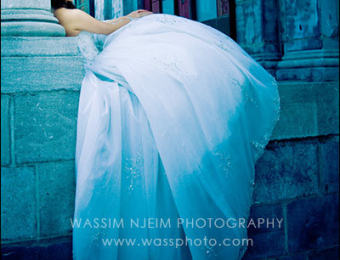 Bride at Place Royale in Old Montreal