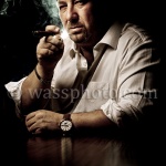 Man with cigar and smoke