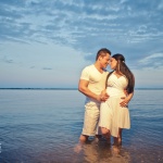 Romantic picture in the water