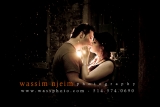 Wedding Syrian couple kissing under rain in Montreal