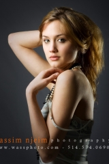 Model studio photoshoot