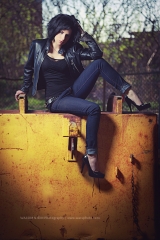 Model in Jeans Montreal