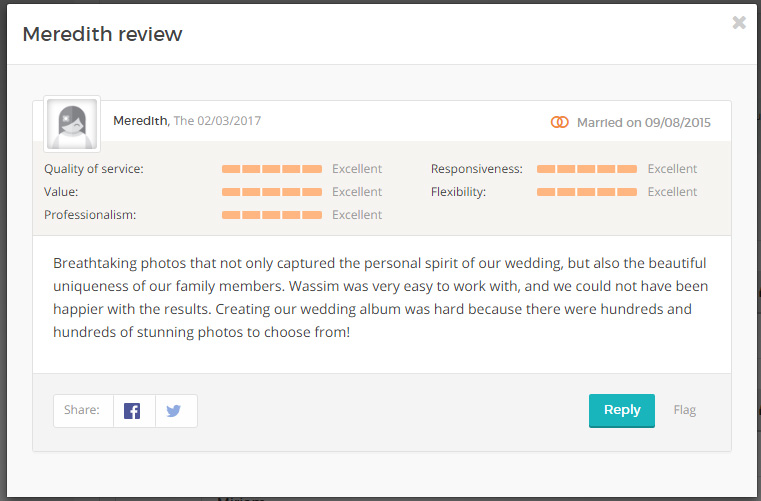 Wedding photography review