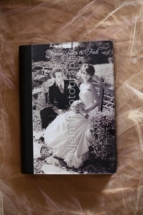 Wedding album with a glass cover