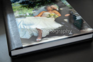 Wedding album with crystal cover