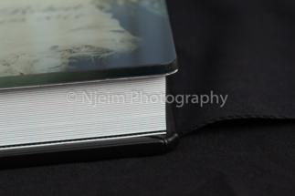 Wedding album flush mount thickness of cover with pages